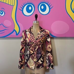 Christian Lacroix Bazar Velvet Blazer The Nanny